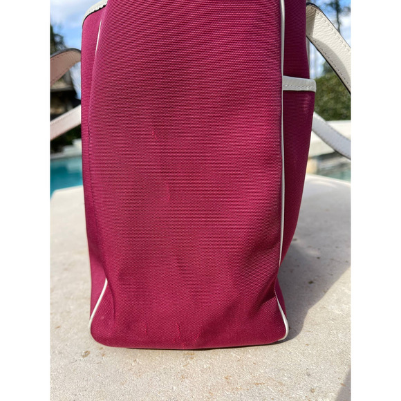 Tres Rare Gucci Canvas Tote Bag Leather Cloth Pony-style calfskin Cloth - Picture 7 of 8